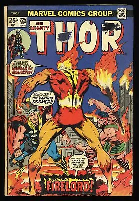 Buy Thor #225 VG- 3.5 1st Appearance Of Firelord! John Buscema Cover! Marvel 1974 • 28.55£