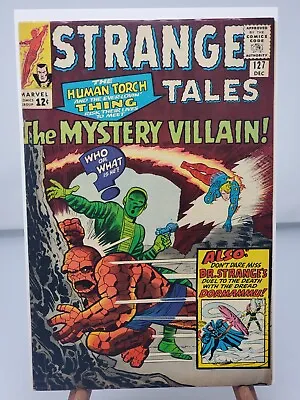 Buy STRANGE TALES #127 Marvel 1964  1ST APP DR STRANGE'S CLOAK & EYE OF AGAMOTTO 5.5 • 131.91£