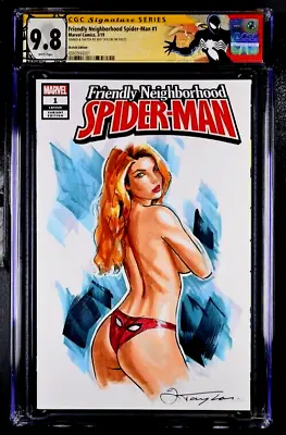 Buy Friendly Neighborhood Spider-man #1 Cgc Ss 9.8 Mary Jane Original Art Sketch • 318.65£