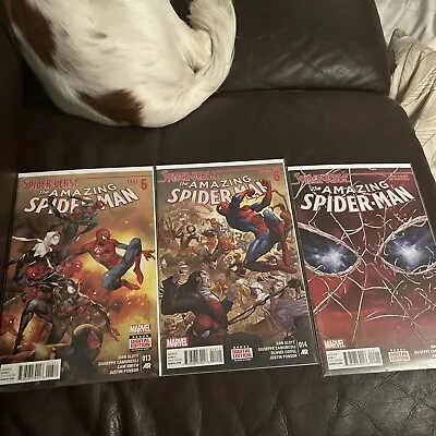 Buy Marvel Comics Amazing Spider-Man #13,14,15 Spider-Verse Epilogue Miles Morales • 15£