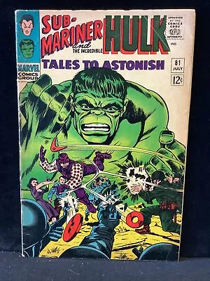 Buy Tales To Astonish #81; Incredible Hulk & Sub-Mariner; Marvel Silver Age • 35.98£