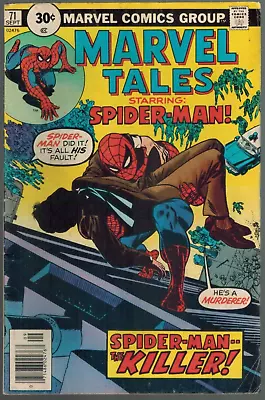 Buy Marvel Tales 71  Death Of Capt Stacy! (rep Amazing Spider-Man 90)  1976 VG+ • 3.98£