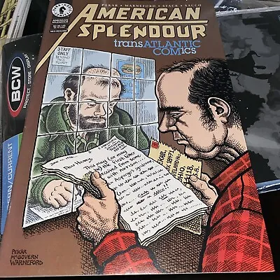 Buy American Splendor Transatlantic Comics #1 1998 Stock Image • 7.89£