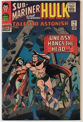 Buy Tales To Astonish #76 (1965) Namor Sub-Mariner Hulk Marvel Silver Age • 15.98£