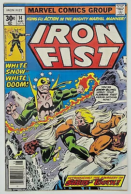 Buy Iron Fist #14 1977 1st Appearance Sabretooth! Byrne A.;Stunning High Grade Copy! • 401.24£