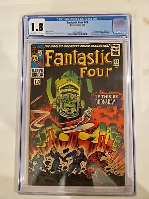 Buy Fantastic Four #49 - Cgc 1.8  1st Appearance Of Galactus (1966) • 361.58£