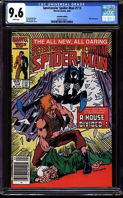 Buy Spectacular Spider-man #113 Cgc 9.6 Wp Rare Canadian Variant | Top Pop | Sale! • 70.96£