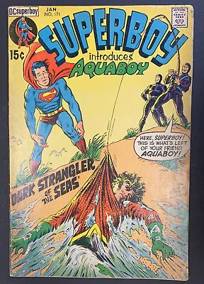 Buy Superboy #171 First Appearance Of Aquaboy Infantino & Anderson (1971) • 10.39£