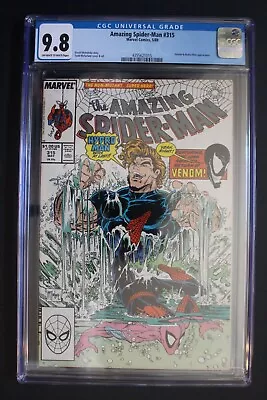 Buy Amazing SpiderMan #315 Hydro-Man 1989 2nd Full VENOM 1st Cover MCFARLANE CGC 9.8 • 134.24£