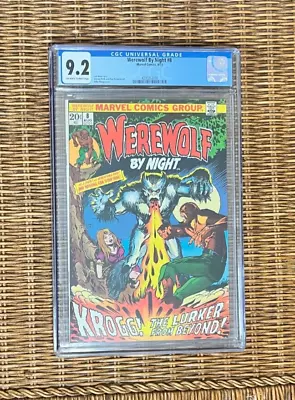 Buy Werewolf By Night #8 CGC 9.2 OW/W Pages Marvel Comics 1973 Ploog Cover • 134.40£