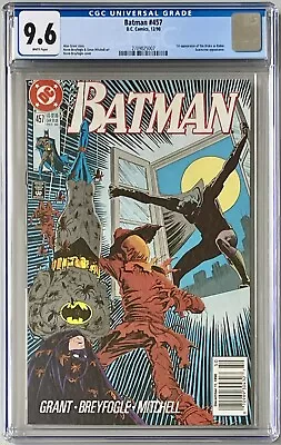 Buy Batman #457 CGC 9.6 NM+ (1990) WP Newsstand - First App Of Tim Drake As Robin • 60.88£