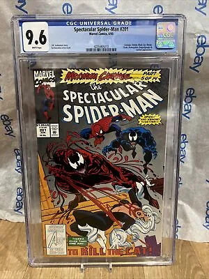 Buy Spectacular Spider-Man #201 (1993) CGC 9.6 : Carnage Venom Black Cat Shriek App • 35.48£