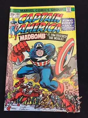 Buy Captain America #193 - Vintage Comic - Good Condition • 24.09£