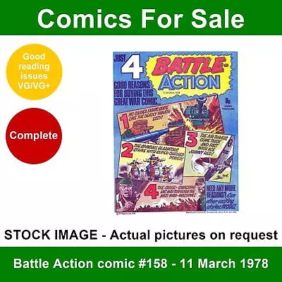 Buy Battle Action Comic #158 - 11 March 1978 - VG/VG+ - Bulge Battle • 2.99£