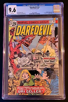 Buy Daredevil #133 CGC 9.6 1st Mind-Wave Marvel Comics 1976 Uri Geller App • 75.47£