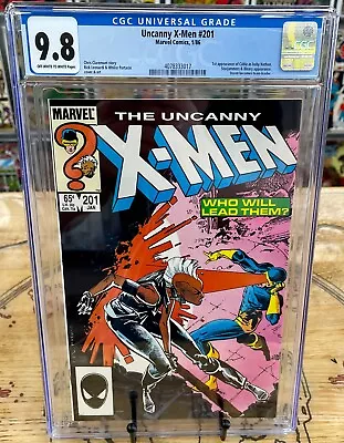 Buy THE UNCANNY X-MEN #201 CGC 9.8 1st Appearance Nathan Summers (Cable) - Key Issue • 178.20£
