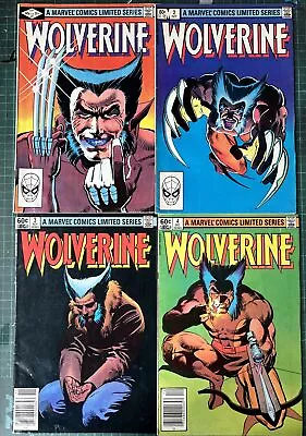 Buy Wolverine #1-4 1982 Mini Series Marvel Comics 1982 Coloured In Teeth #1 & #2 • 97.95£