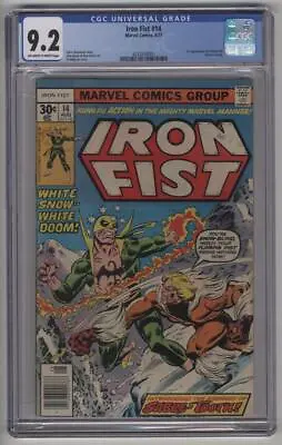 Buy Iron Fist #14 1st Sabertooth CGC 9.2 OW-W Pages Mega Key Bronze Age Book • 595.83£