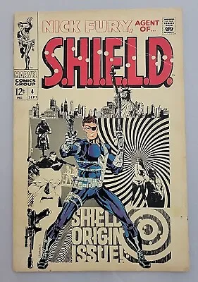 Buy Nick Fury Agent Of S.H.I.E.L.D. #4 1968 Marvel Comics VG • 53.76£