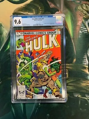 Buy Incredible Hulk #282 1983 CGC 9.6 WP 1ST Team Up Hulk & She-Hulk • 236.51£