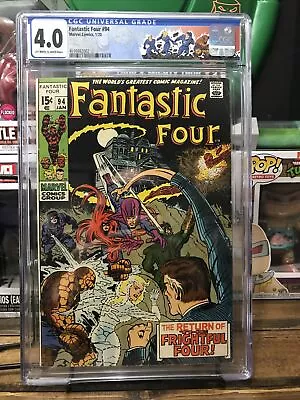 Buy Fantastic Four 94 CGC 4.0  First Agatha Harkness 1970 Stan Lee Kirby • 78.08£