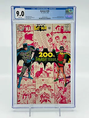 Buy Batman #200 CGC 9.0 White Pages DC Comics 1968 • 166.80£