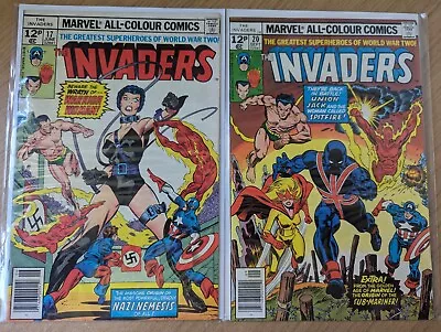 Buy The Invaders # 17 & 20 (1977) 1st Warrior Woman & New Union Jack, High Grades • 20£