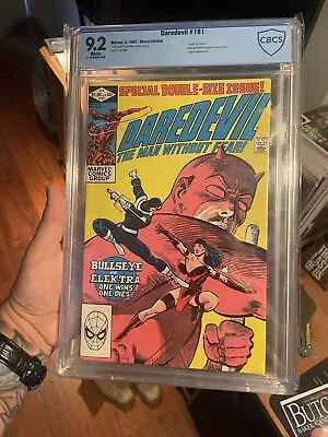 Buy CGC 9.2 Daredevil 181 Marvel Comics Death Of Elektra Key Issue Bullseye • 147.85£