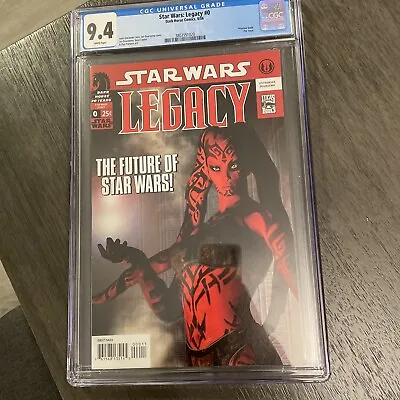 Buy Star Wars Legacy 0, 1st Darth Talon CGC 9.4 Never Pressed Or Cleaned. • 70.99£
