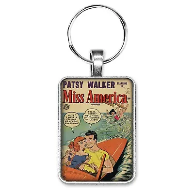 Buy Patsy Walker Starring In Miss America #45 Cover Key Ring Or Necklace Comic Book • 10.24£