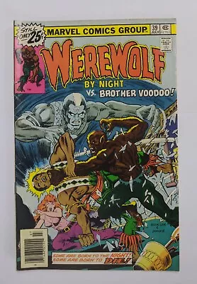 Buy Werewolf By Night 39 Brother Voodoo! Zuvembies! Burning Snake! 1976 Marvel Comic • 15.86£