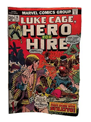 Buy Luke Cage, Hero For Hire #16 Marvel 1973 1st Appearance STILETTO! View Photos • 8.65£