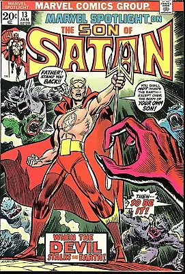 Buy Marvel Spotlight #13 Son Of Satan VF 1st Color App. Satana, Hellstrom TV Show • 80.05£