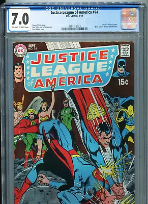 Buy Justice League Of America #74 (DC Comics 1969) CGC Certified 7.0 • 102.46£