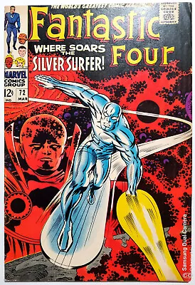 Buy Fantastic Four #72 - Vs The Silver Surfer - Pre-dates Silver Surfer #1 VF- • 159.90£