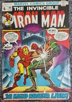 Buy Marvel Comics Iron Man #60 1973 US Copy Bag And Boarded • 10£