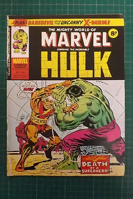 Buy COMIC MARVEL COMICS THE MIGHTY WORLD OF MARVEL INCREDIBLE HULK No190 1976 GN1104 • 4.99£