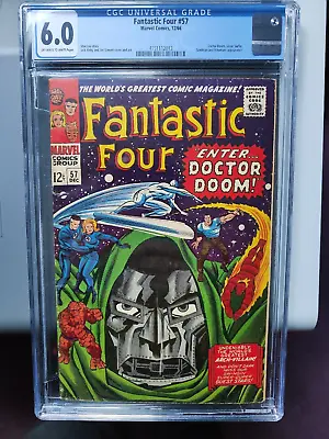 Buy Fantastic Four #57 CGC 6.0 Dr DOOM Iconic Cover Marvel • 210£