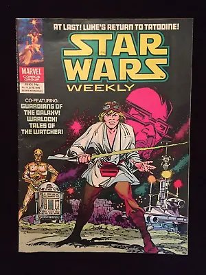Buy Marvel Comics 1979 Star Wars Weekly #73 Luke Skywalker Cover (UK) • 4.77£