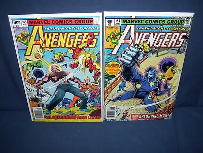 Buy The Avengers #183 -#184 Marvel Comics 1979 Newstand Copies • 14.22£