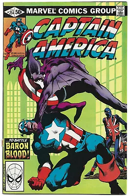 Buy Marvel CAPTAIN AMERICA #254 Direct (Feb 1981) John Byrne Joe Rubinstein Stern • 31.66£