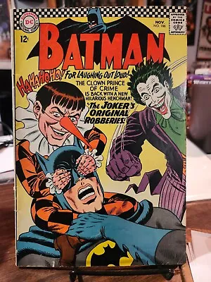 Buy BATMAN #186 (DC Comics, 1966)  1st Gaggy The Dwarf – (FN) • 47.30£