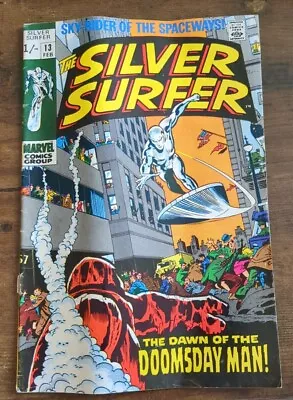 Buy SILVER SURFER #13 1st App Doomsday Man 1970 Marvel • 15£