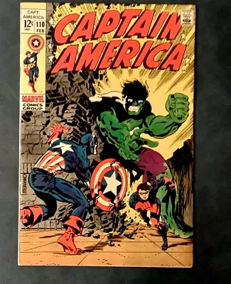 Buy Captain America-110      STERANKO HULK COVER      Mid-grade + • 63.16£