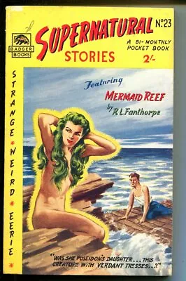 Buy Supernatural Stories #23 1950's-Badger-British Issue-weird-mermaid-eerie-FN • 82.98£
