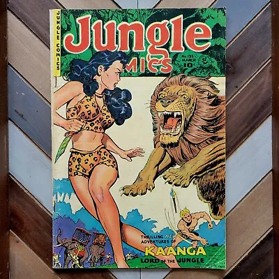 Buy JUNGLE COMICS #135 VG+ (Fiction House 1951) Scarce PRE-CODE 1st Print 10c Cover • 120.66£
