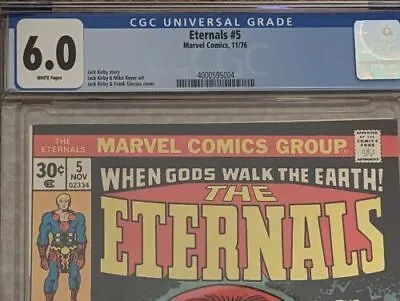 Buy Eternals #5 (Marvel 1976) CGC 6.0 Jack Kirby 1st App Of Domo Makkari Thena Zuras • 92.84£