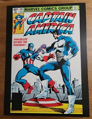 Buy Captain America 241 Powerless Before The Punisher Marvel Poster Frank Miller • 11.86£