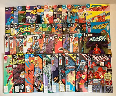 Buy Flash #1 - 44 +Annuals Lot 44 Issues WILLIAM LOEBS, MIKE BARON DC 1987-90 VF-NM • 23.68£