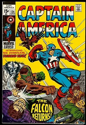Buy Captain America #126...6.5/7.0 FVF...First Sam Wilson (Falcon) In Cap Costume • 15.79£